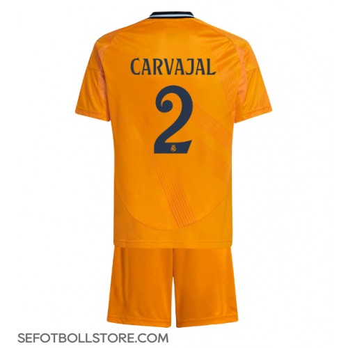 Real Madrid Daniel Carvajal #2 Replika babykläder Bortaställ Barn 2024-25 Kortärmad (+ korta byxor)